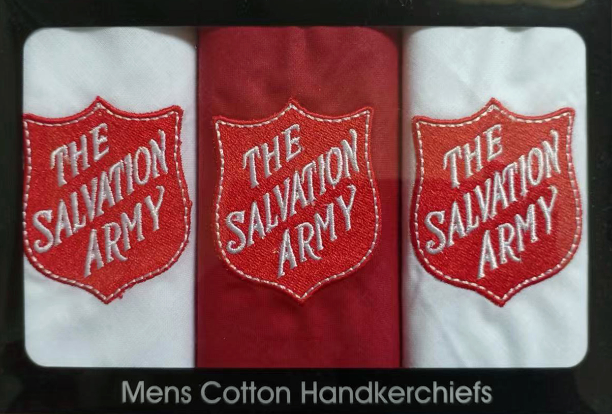 Handkerchiefs Set of Three - Red Shield